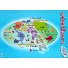 WERELDKAART - MUURKAART     